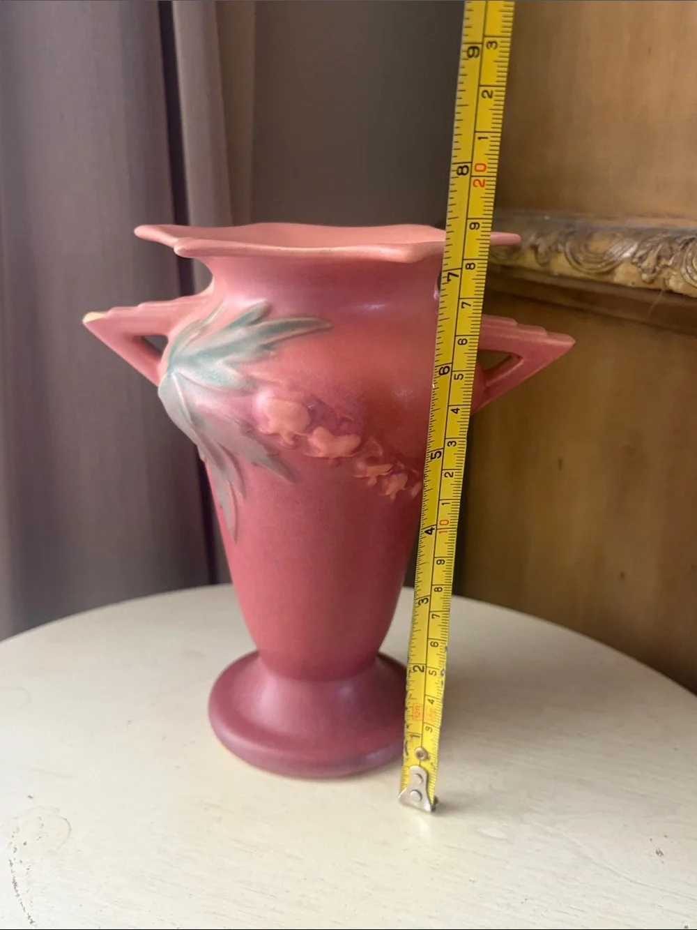 Roseville Pottery Bleeding Heart Vase